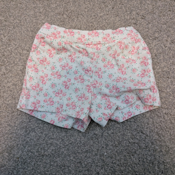 3 For $18 Janie and Jack Pink Floral Kids Shorts - Picture 2 of 7